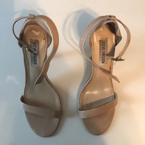 Steve Madden Nude Ankle Strap Stilletto